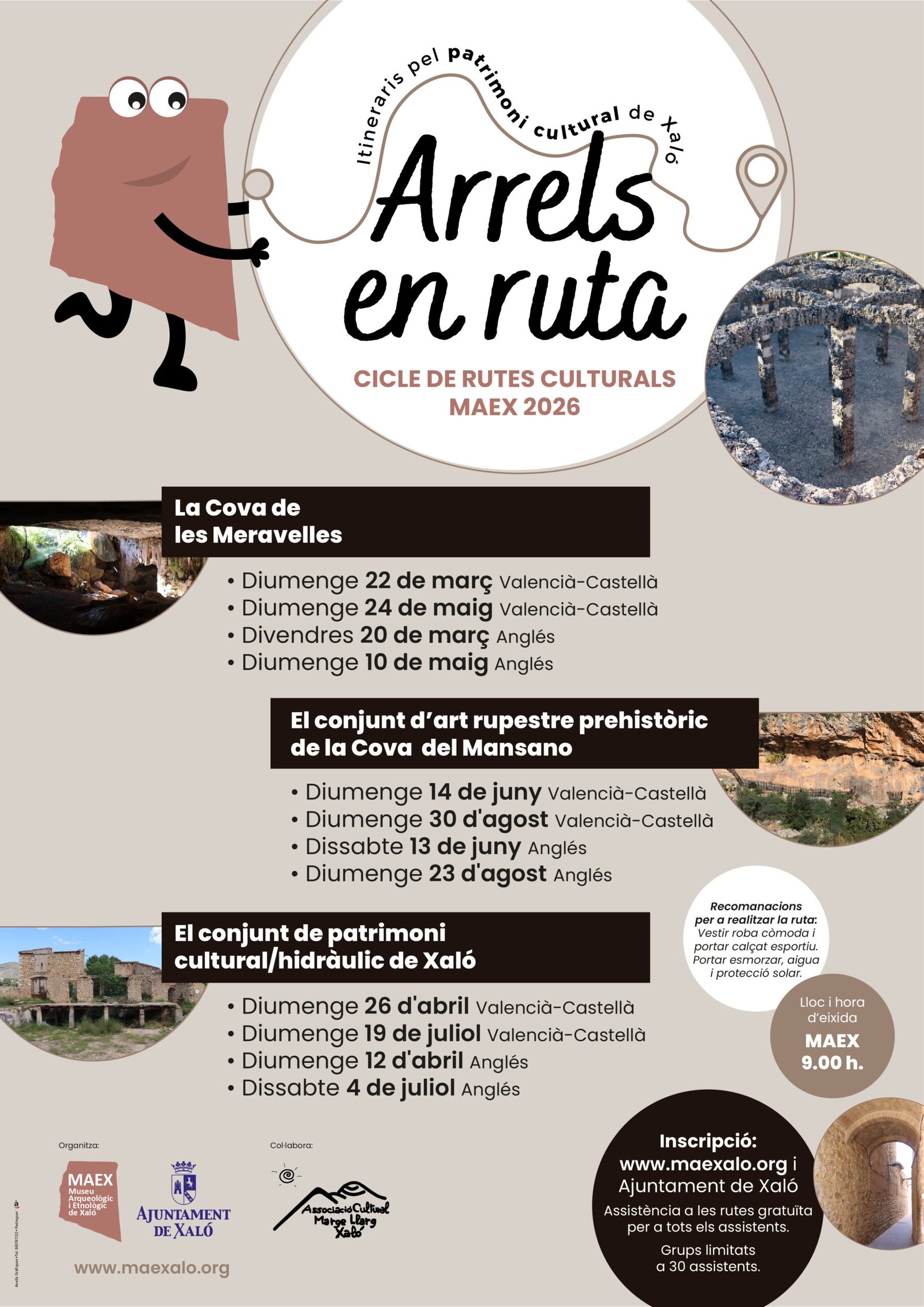 aj. xalo cartell cicle rutes maex 2026 Museo etnologiÔ Jalón